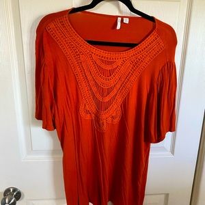 Cato XL tangerine blouse preloved